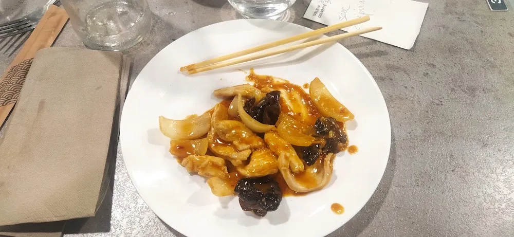 Poulet Champignons Sauce Thai